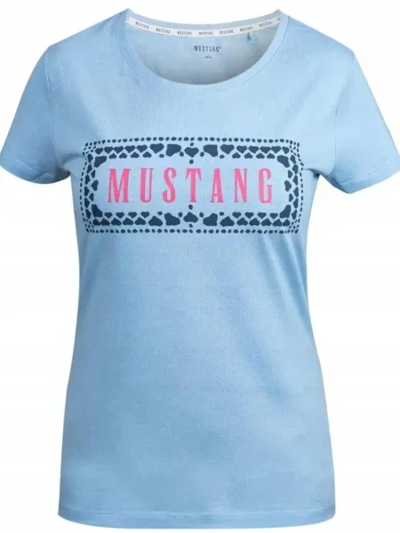 Koszulka Mustang Sportowa Logo niebieska