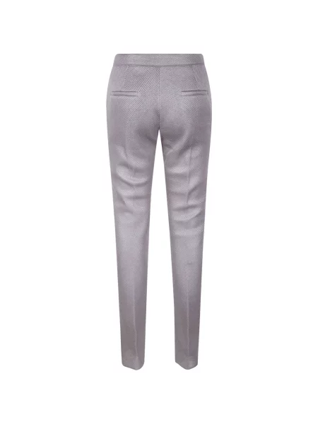 Pantaloni Max Mara plasă gri
