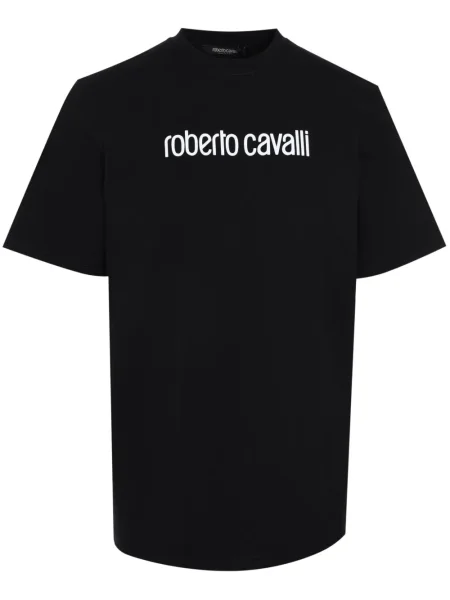 Tricou Roberto Cavalli cu imagine negru