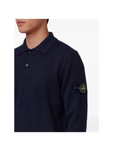 Sweter Stone Island z kamieniami niebieski