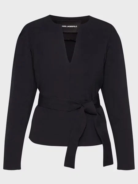 Светр Karl Lagerfeld з джерсі чорний