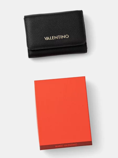 Кожаный кошелек Valentino Bags черный