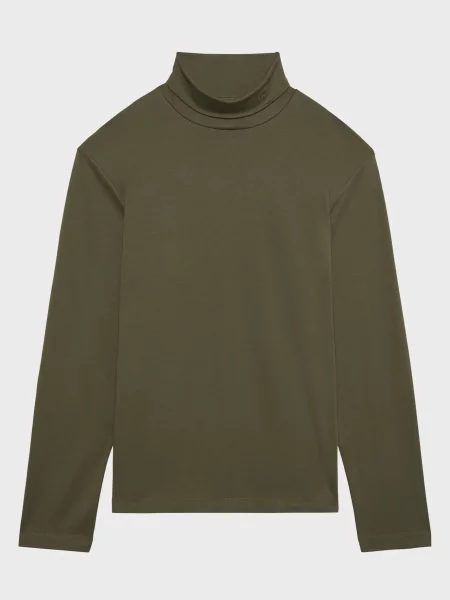 Легкий лонгслів Calvin Klein оливковий