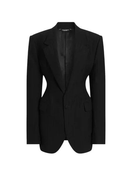 Geacă Dolce & Gabbana de lână negru