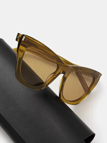 Солнцезащитные очки Saint Laurent коричневые