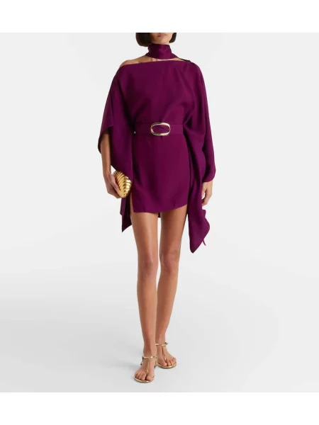 Rochie Taller Marmo cu un umăr gol violet