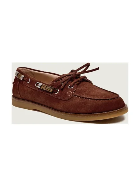 Pinko Mocasini GRACE 01 | piele întoarsă maro