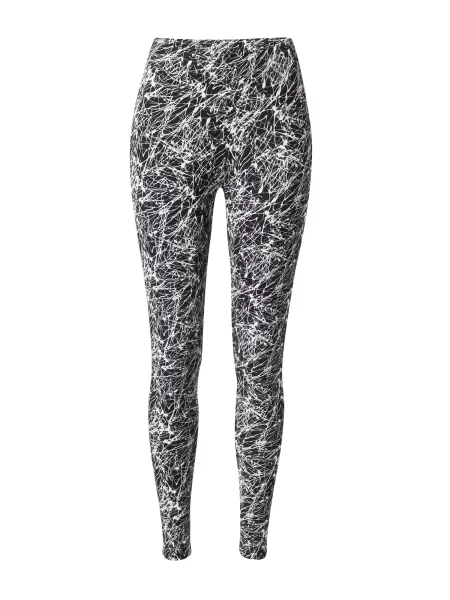 Urban Classics Leggings / alb negru