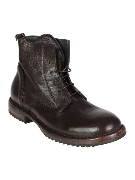 Buty do kostki Moma skórzane brązowe