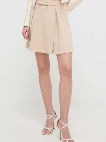 Спідниця міні GUESS бежевий