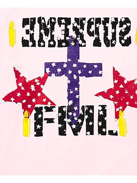 Tricou Supreme cu imagine roz