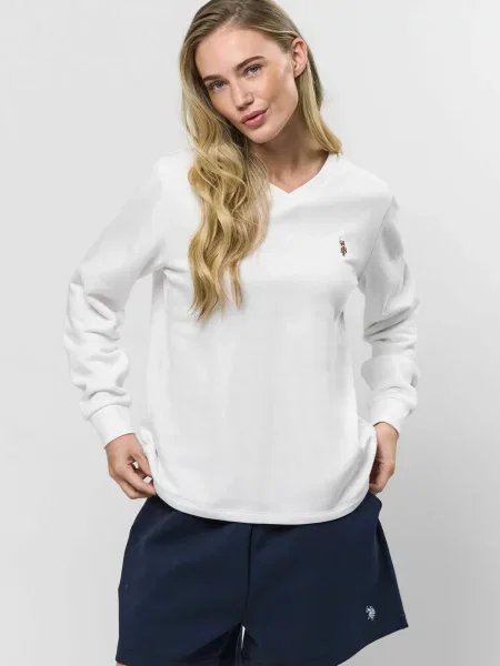 U.S. POLO ASSN. Pulóver UWMacy' fehér