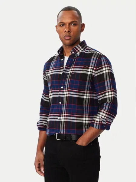 Tommy Hilfiger Ing Hero Flannel Sötétkék kék