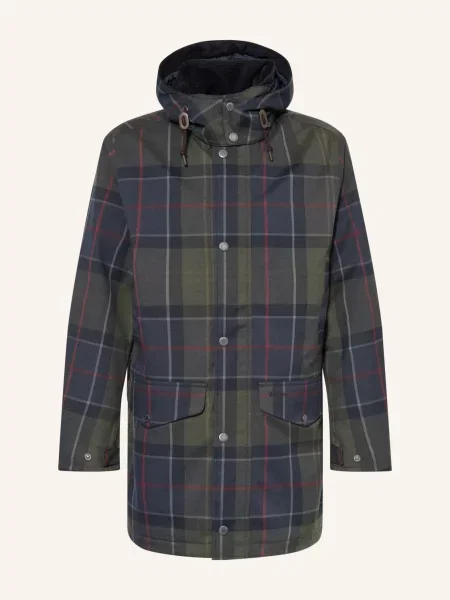 Barbour Parka Lonnen S Odnímatelnou Kapucí tmavě modrá / tmavě / tmavě zelená červená
