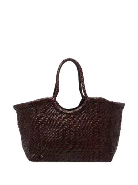 Geantă shopper Dragon Diffusion din piele maro