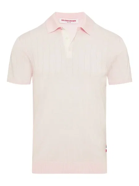 Tricou polo Orlebar Brown roz
