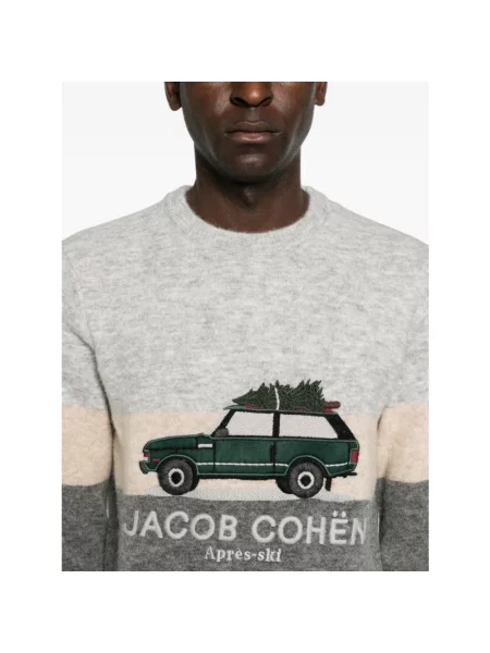 Sweter Jacob Cohen wełniany szary