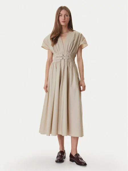 DKNY Ежедневна рокля бежов
