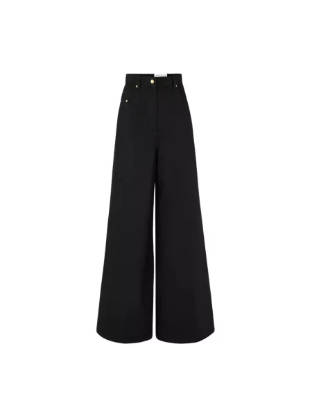 Szerokie jeansy Nina Ricci czarne