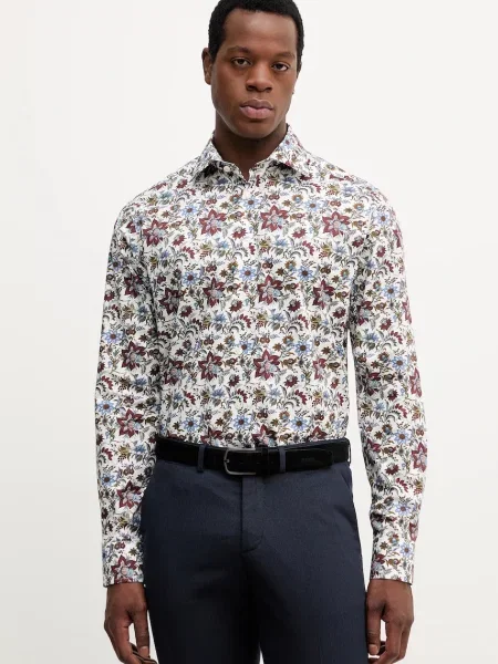 Košile Eton slim s italským límcem bílá