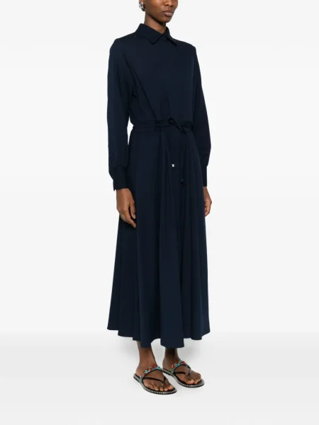 Rochie maxi Kiton de costum albastru