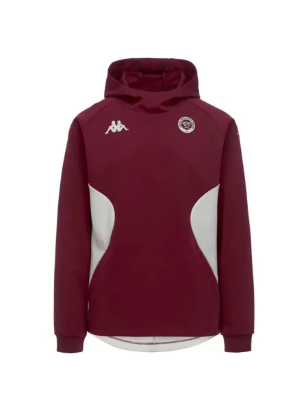 Bluza z kapturem Mequat Kappa Union Bordeaux Bègles Junior czerwona
