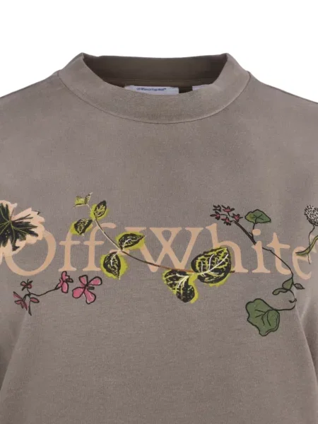 Virágos póló Off-white nyomtatás fehér