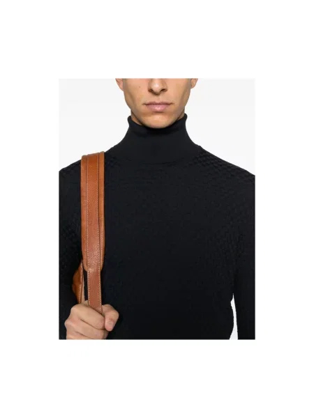 Sweter Goes Botanical wełniany niebieski