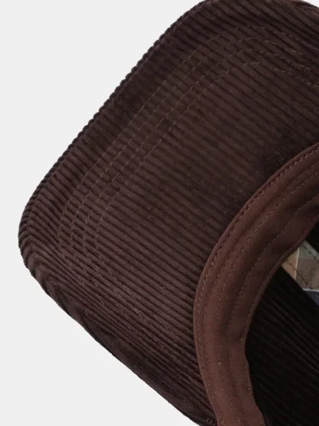 Вельветова кепка Barbour Preston Cord коричневий