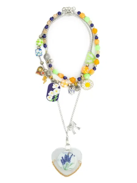 Pandantiv Amir Slama cu motiv cu inimi argintiu