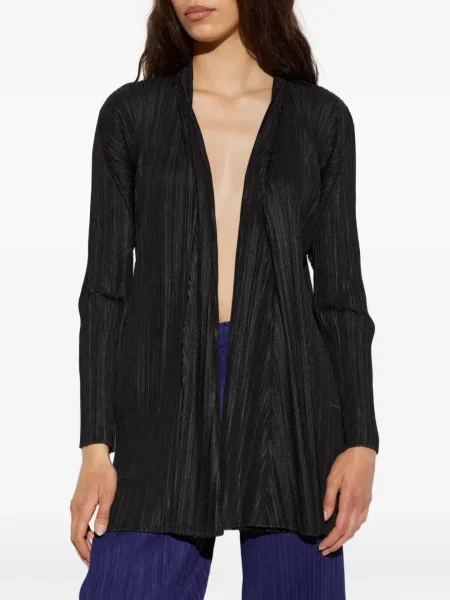 Palton Pleats Please Issey Miyake negru