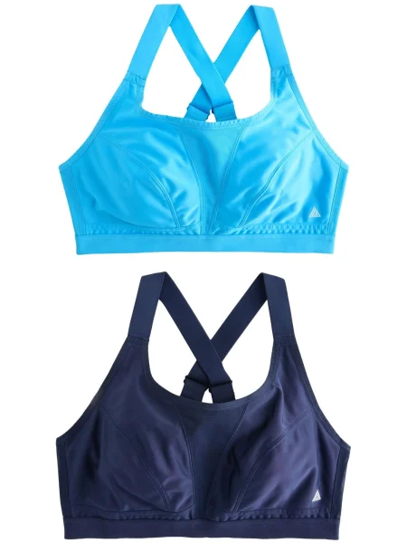 Next Sutien sport bleumarin / deschis albastru