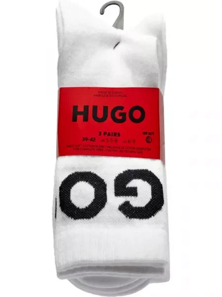 Hugo Bodywear 3 db-os zokni szett 3P QS ICONIC CC fehér