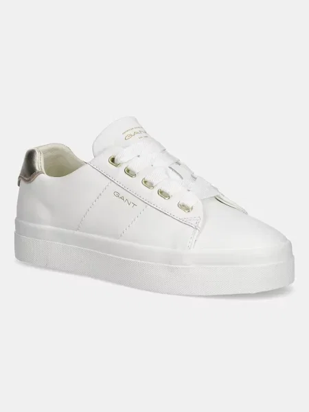 Gant sneakers din piele Avona alb