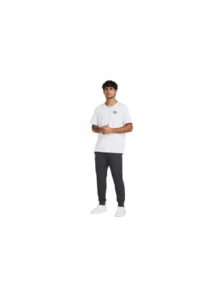 Bežecké froté nohavice Under Armour sivá