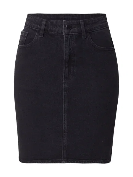 VILA Fustă VIKaja denim negru