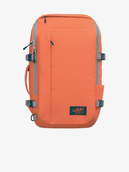 CabinZero Adventure 32 l morokkói homok túra hátizsák. Méret: 32 L narancsszínű