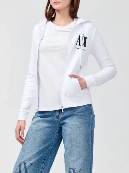 Спортивна кофта Armani Exchange біла