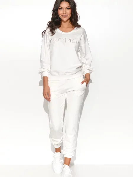 Pantaloni Numinou alb