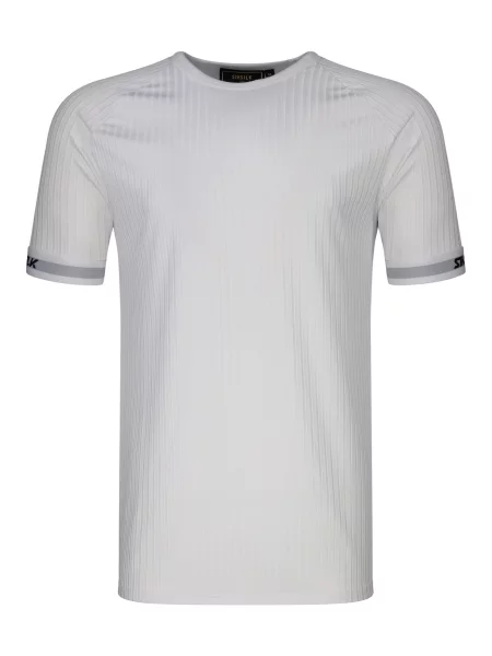 SikSilk Tričko světle šedá / černá bílá