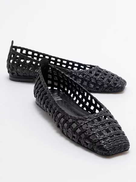 Плетени балеринки Luvishoes черно