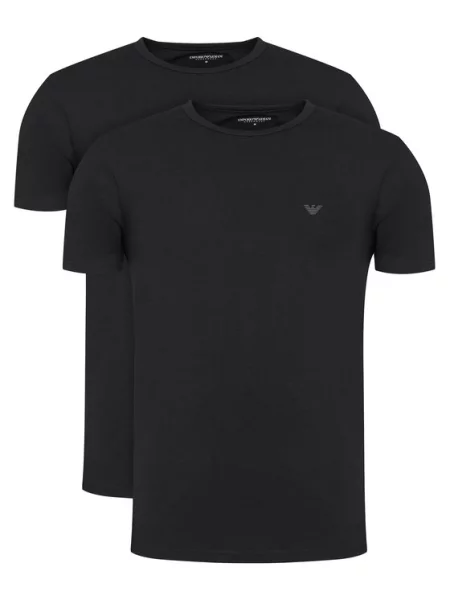 Πουκάμισο Emporio Armani Underwear μαύρο