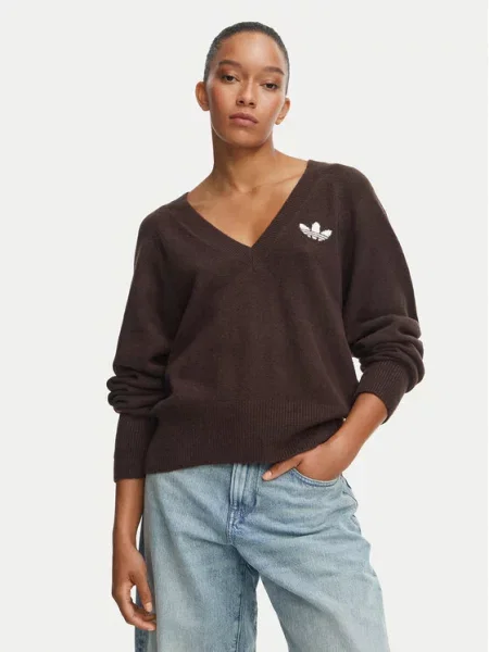 Adidas Pulover Essentials Temno rjava