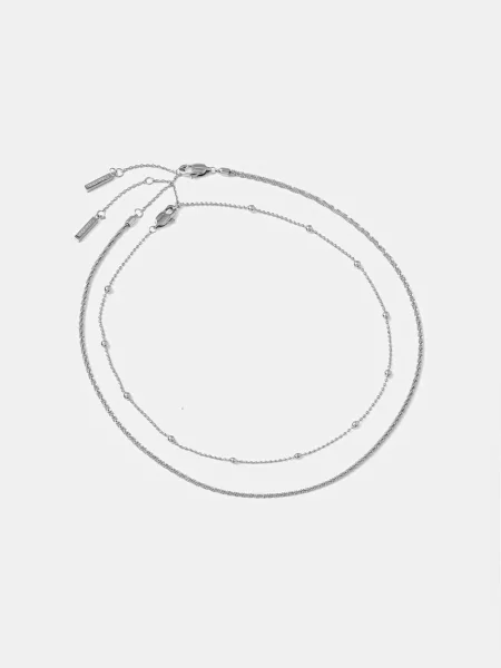 Calvin Klein colier pentru femei din oțel inoxidabil pachet de 2