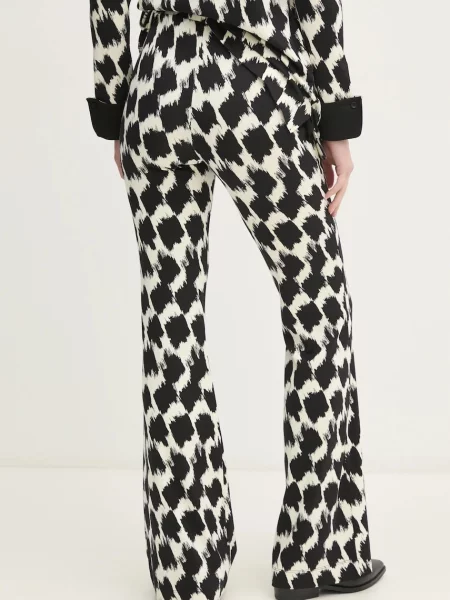 Брюки Diane Von Furstenberg с высокой посадкой черные