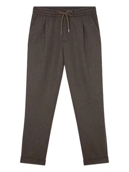 Șnur de strângere pantaloni Paul & Shark plisate maro