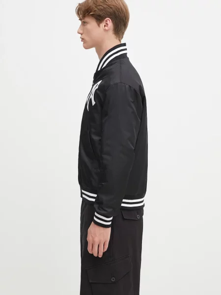 Μπουφάν bomber No Problemo NYP Nylon Varsity Jacket μαύρο