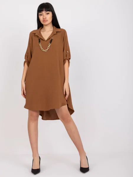 Rochie de zi Fashionhunters casual maro