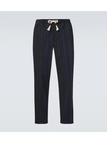 Pantaloni Orlebar Brown albastru