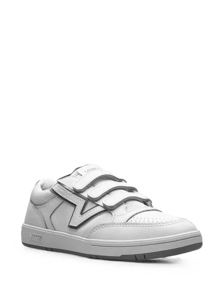 Sneakerși Vans cu bretele alb
